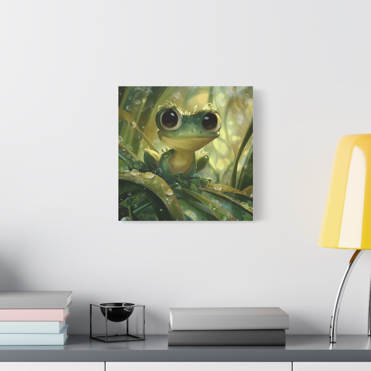 Whimsical Frog Wall Art Print, Nature Decor, Kids Room, Animal Lover Gift, Playful Home Decor, Nursery Wall Art