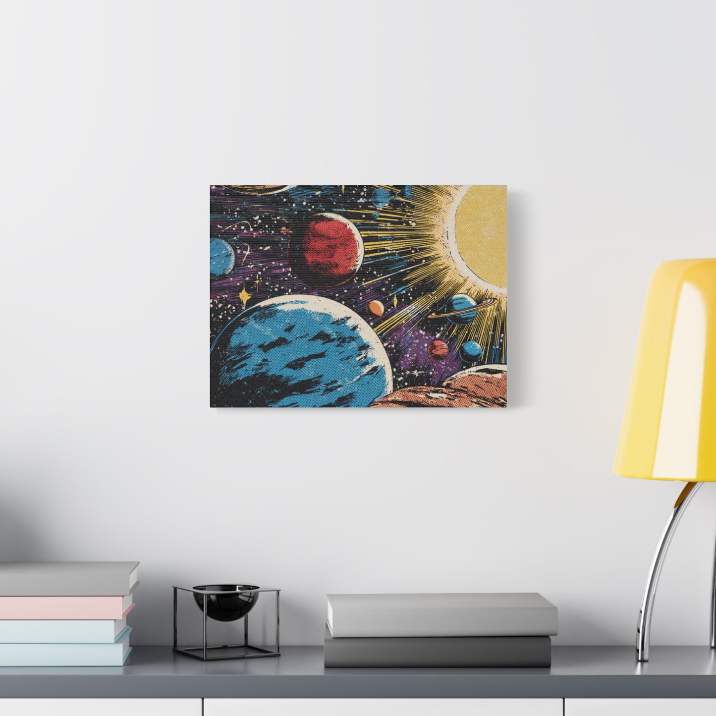 Canvas Print - Comic Book Style Planets
