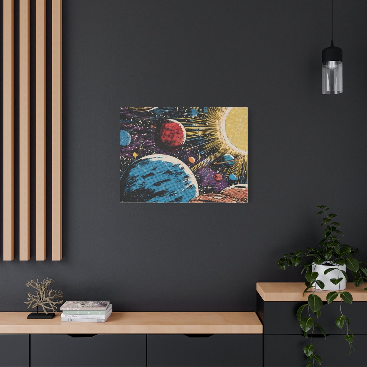 Canvas Print - Comic Book Style Planets