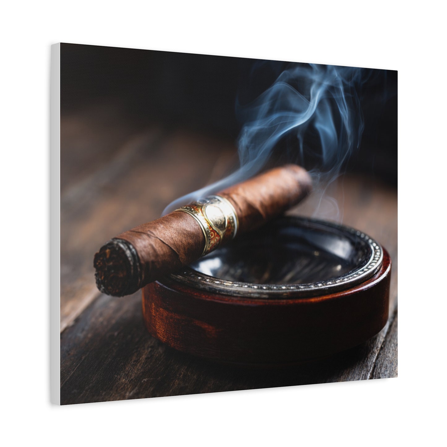 Cigar Smoke Wall Art Canvas