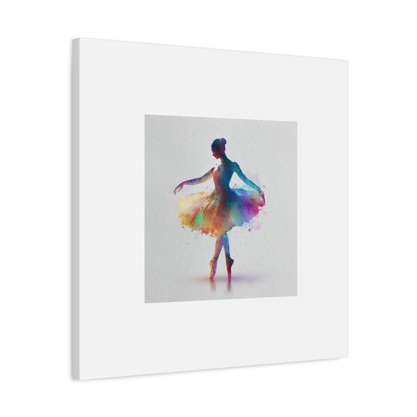 Canvas Print - Beautiful Ballerina with Color Splash - Perfect for a Little Dancer's Room