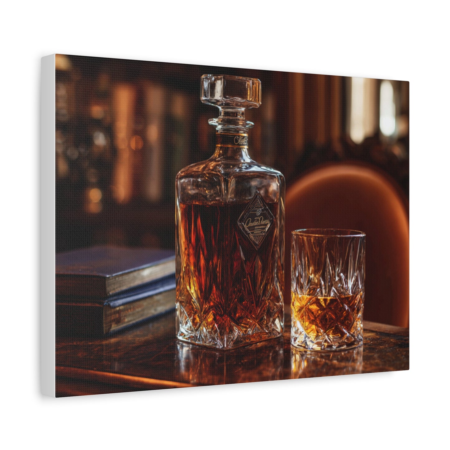 Elegant Whiskey Art Canvas