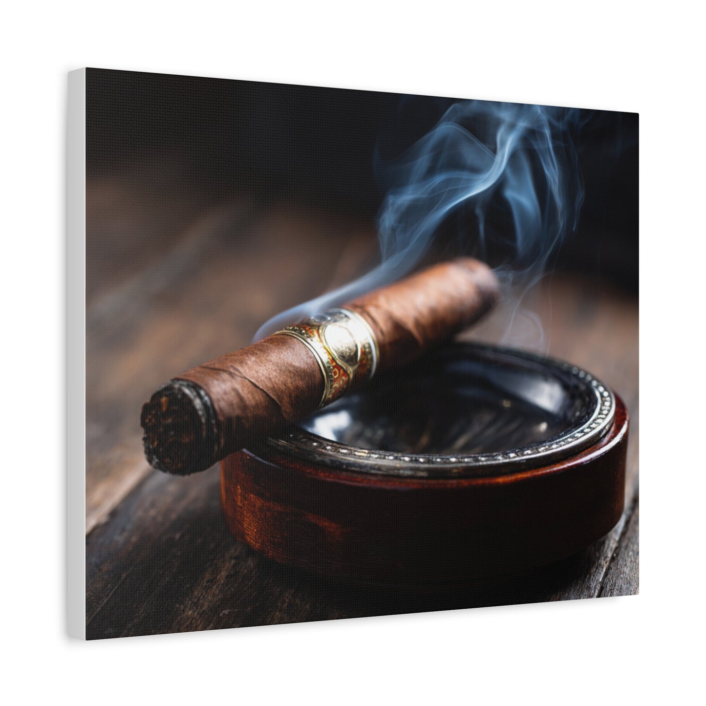 Cigar Smoke Wall Art Canvas