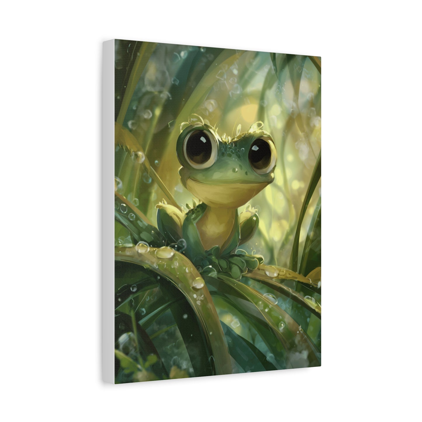 Whimsical Frog Wall Art Print, Nature Decor, Kids Room, Animal Lover Gift, Playful Home Decor, Nursery Wall Art
