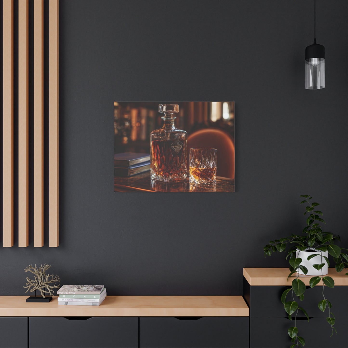 Elegant Whiskey Art Canvas