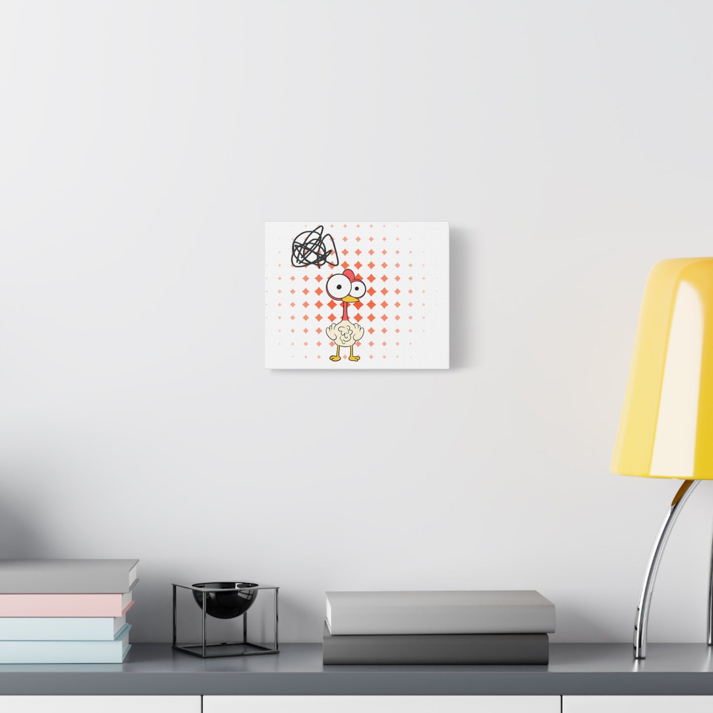 Whimsical Chicken Canvas Wall Art