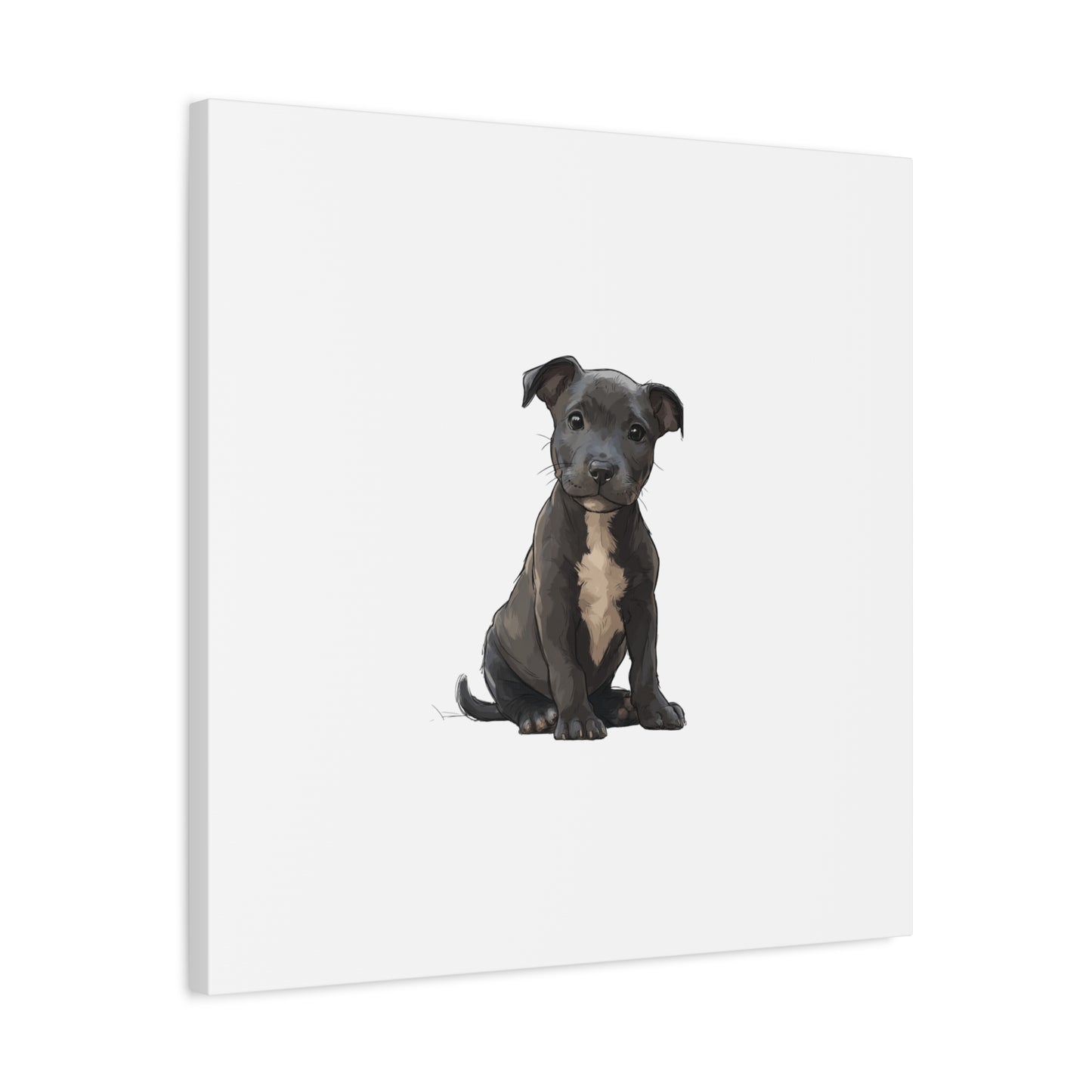 Dog Portrait Canvas Wall Art, Pet Lover Gift, Home Decor, Puppy Artwork, Animal Lover Canvas, Pet Memorial