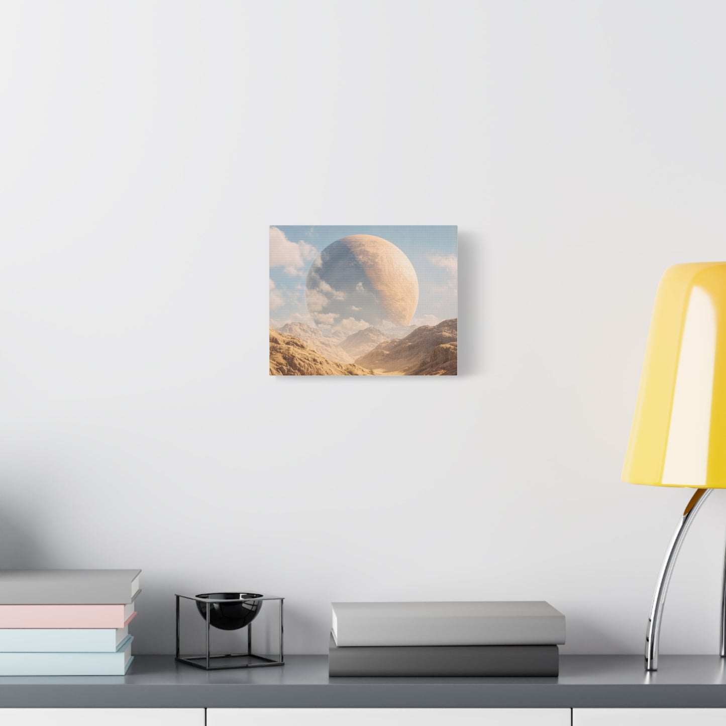 Stretched Canvas Wall Art - Dreamy Planet Landscape, Home Decor, Gallery Wall, Gift for Space Lovers, Nature Theme