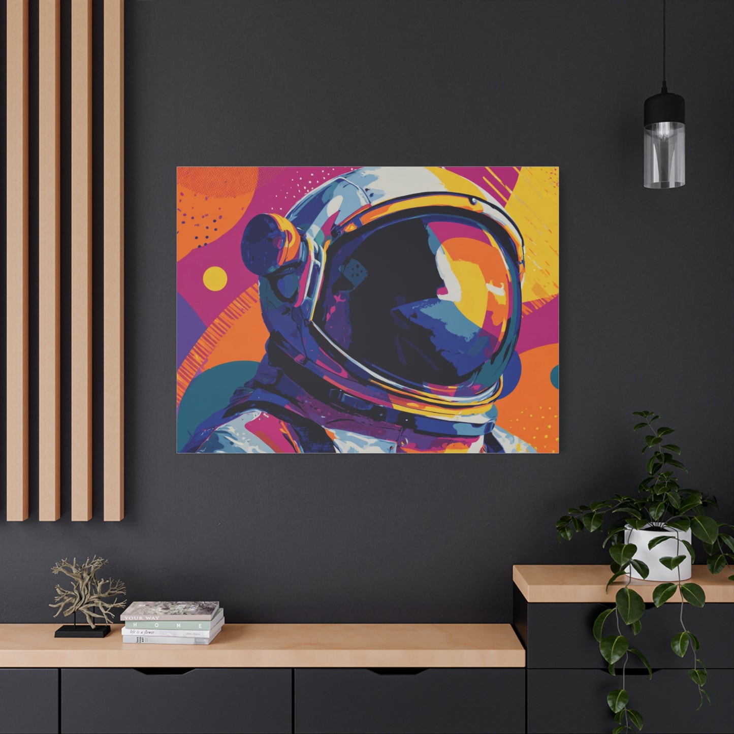 Canvas Print - Vibrant Astronaut Pop Art