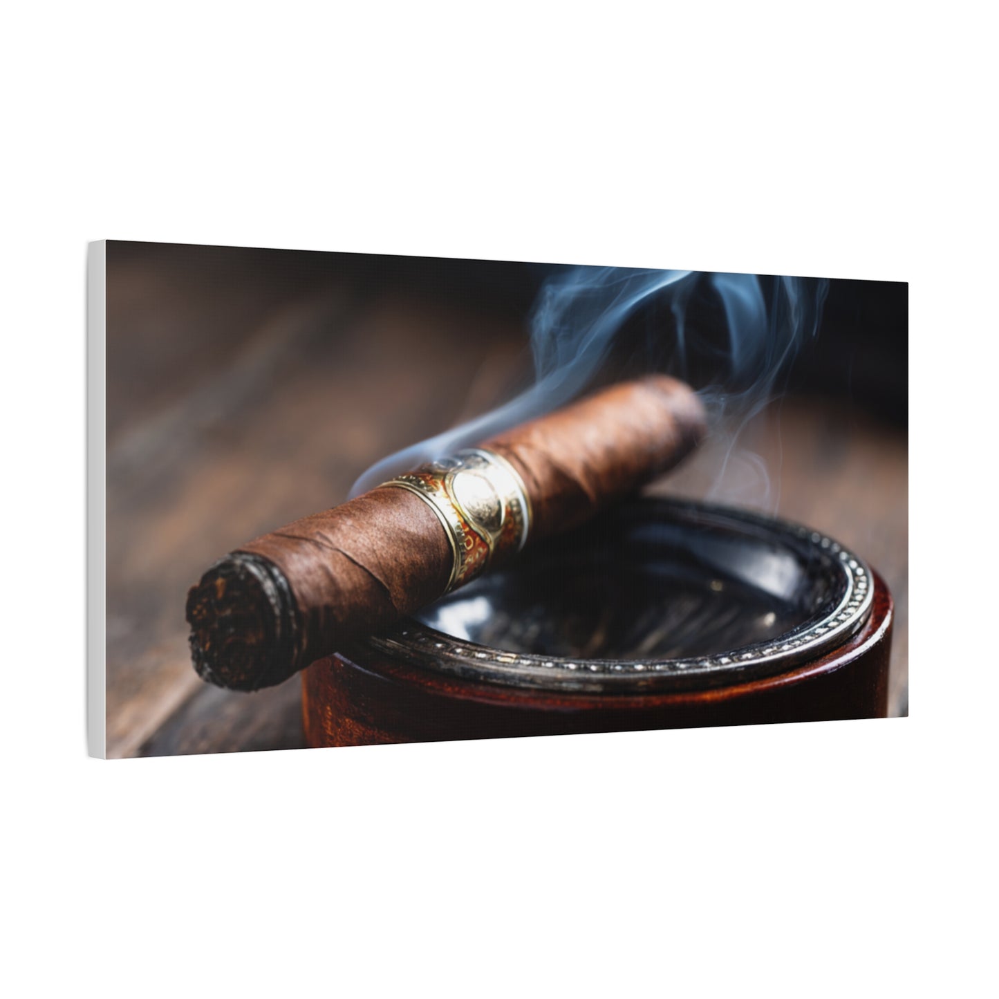 Cigar Smoke Wall Art Canvas
