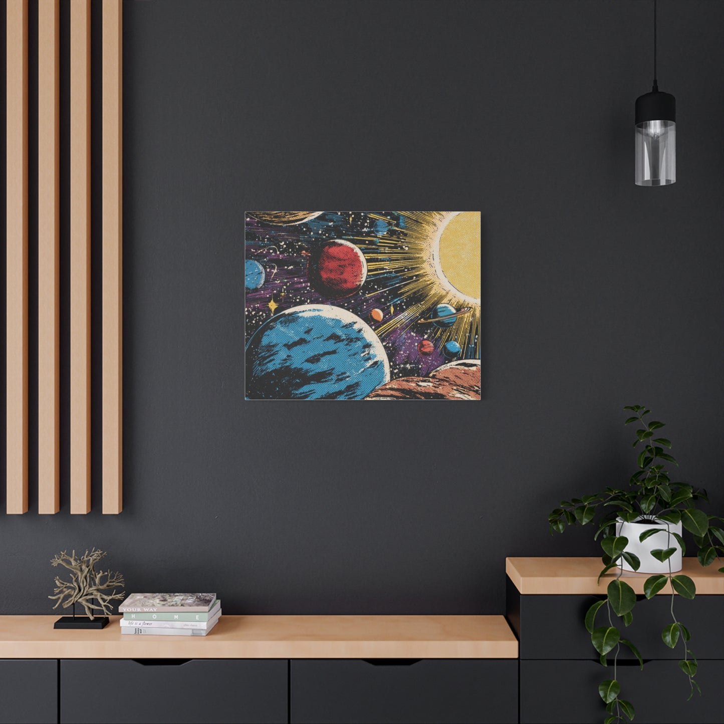 Canvas Print - Comic Book Style Planets