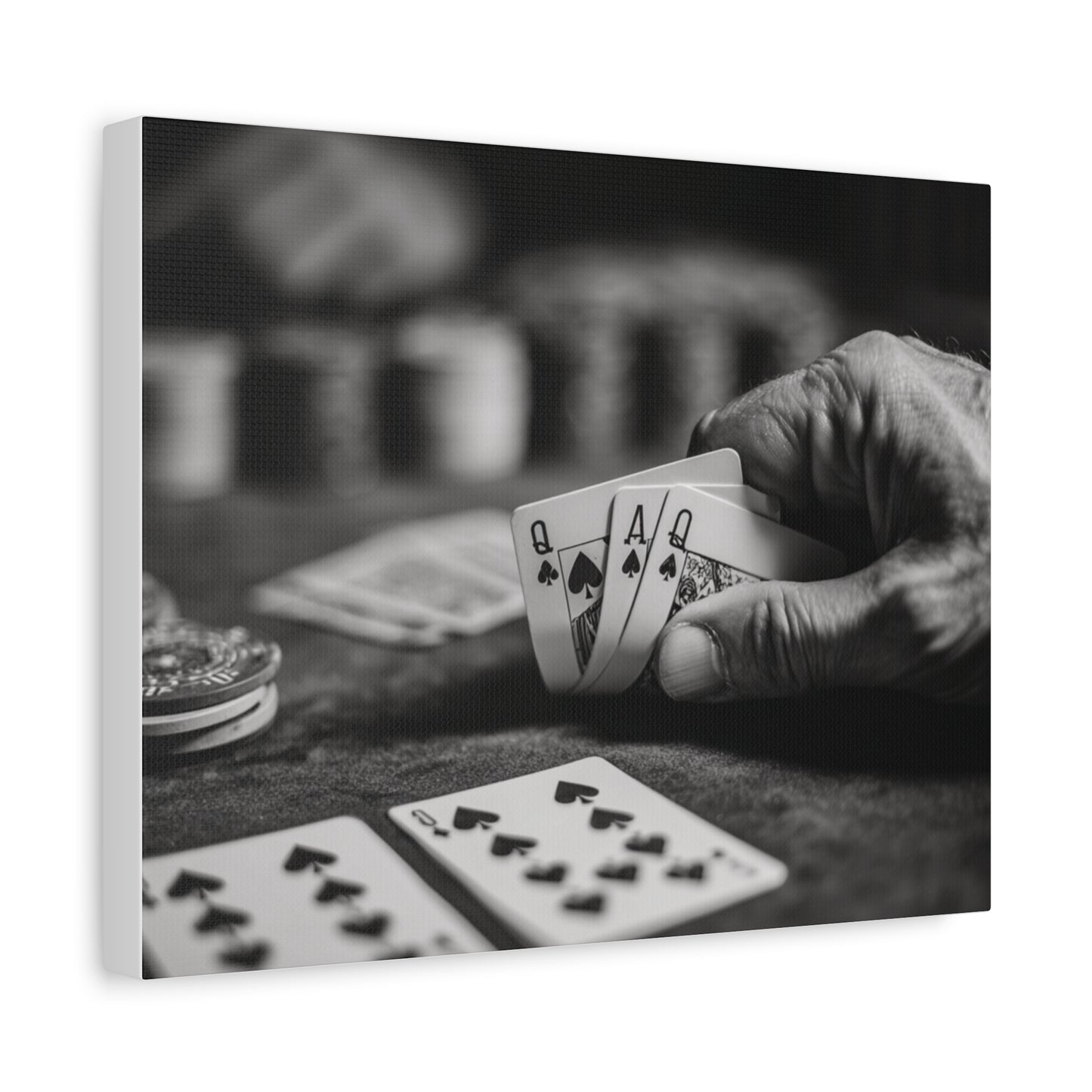 Poker Player Canvas Wall Art