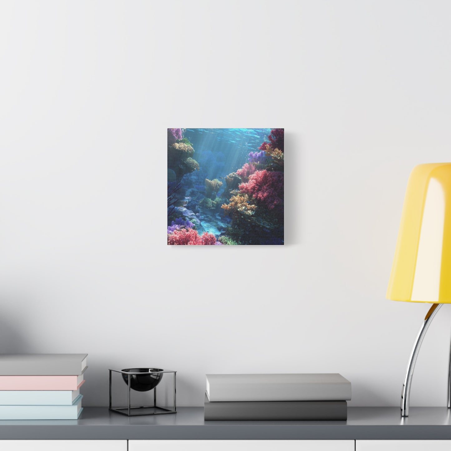 Vibrant Coral Reef Canvas Art, Underwater Decor, Ocean Wall Art, Beach House Decor, Gift for Ocean Lovers