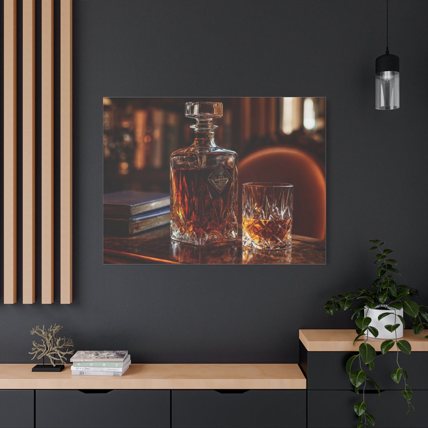 Elegant Whiskey Art Canvas