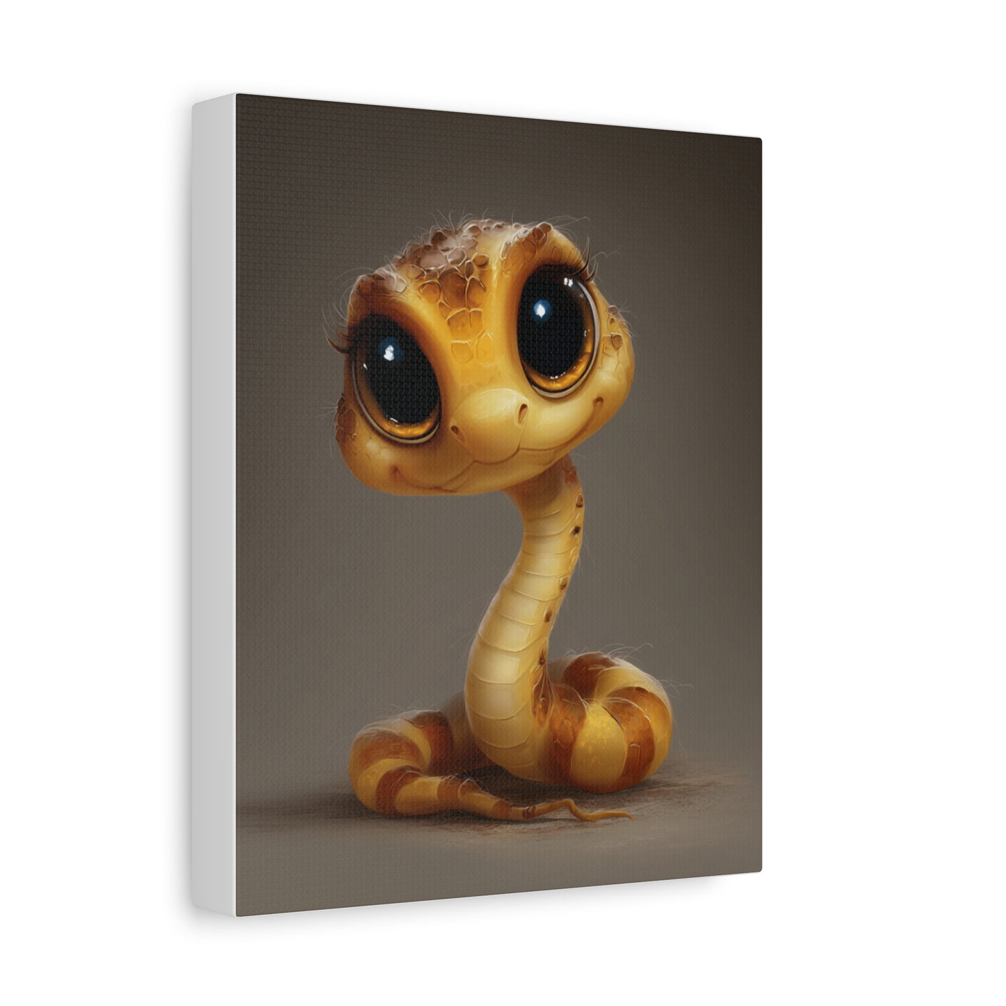 Whimsical Snake Canvas Art, Cute Animal Decor, Kids Room Wall Art, Gift for Animal Lovers, Unique Home Decoration