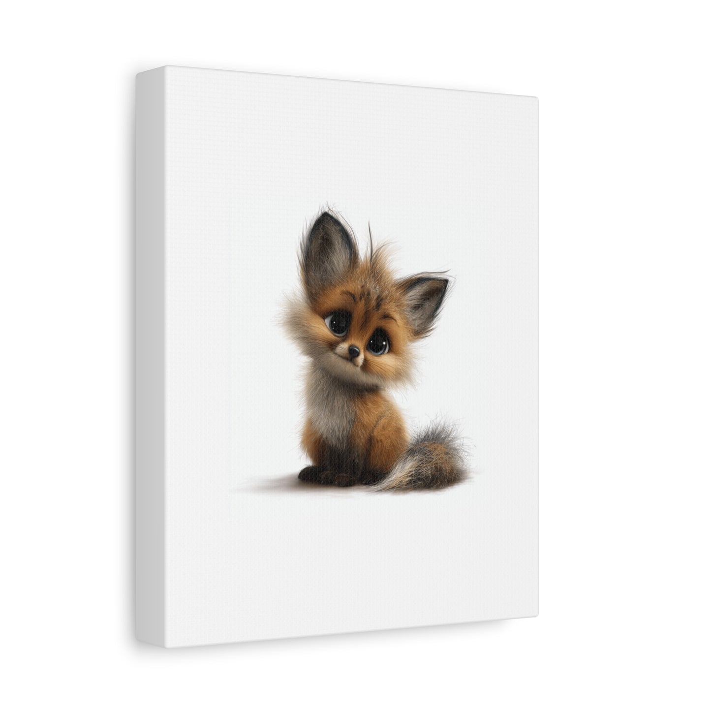 Adorable Fox Canvas Art Print, Cute Nursery Wall Decor, Baby Shower Gift, Animal Lover Home Decor, Kids Room Decoration