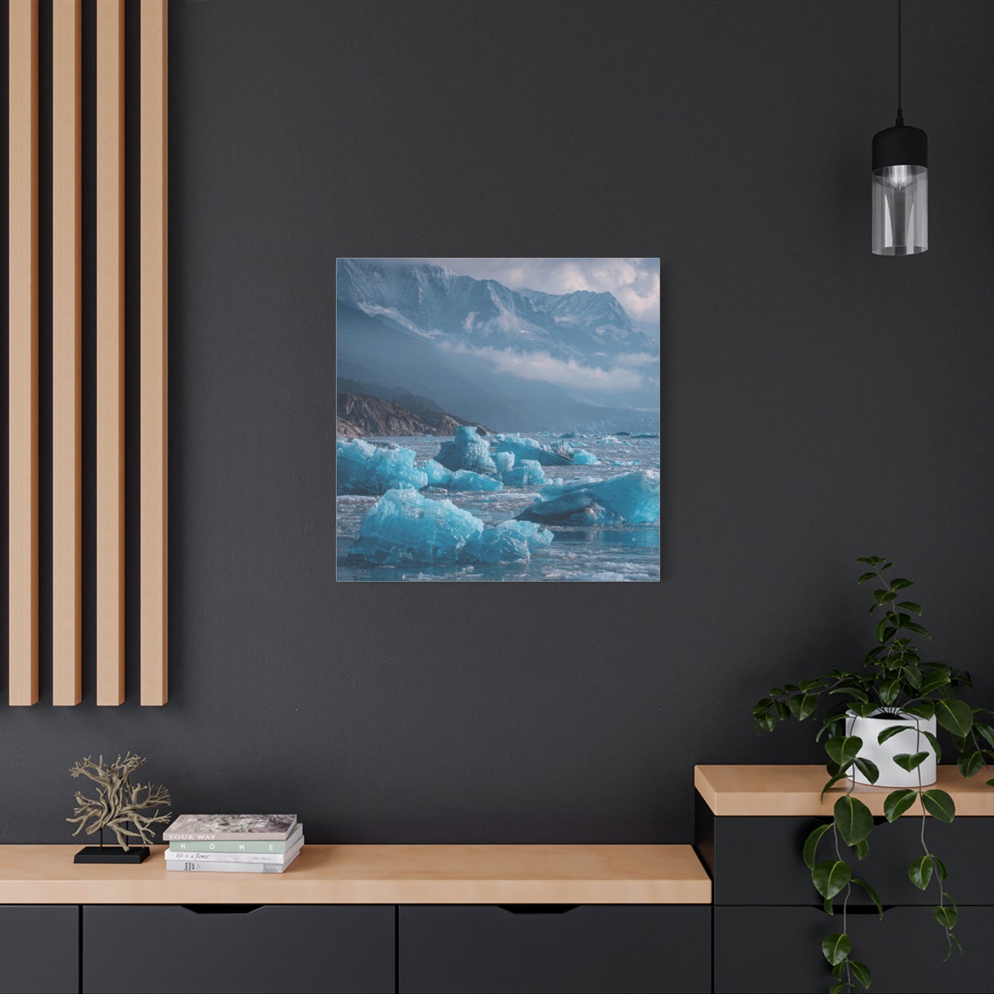 Stretched Canvas Art, Tranquil Landscape Wall Decor, Ideal for Home or Office, Art Print Gift, Nature Lover's Art