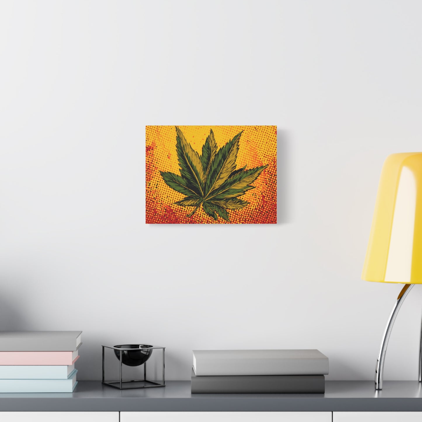 Canvas Print Pop Art Marijuana Leaf