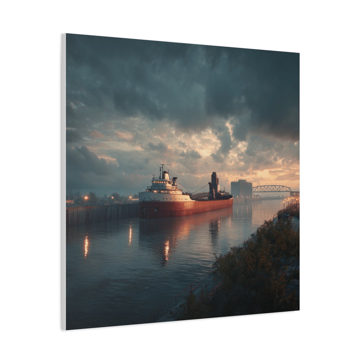 Stretched Canvas Art Print, Nautical Wall Decor, Maritime Scene, Boat Photo, Home or Office Decoration, Gift for Ocean Lovers