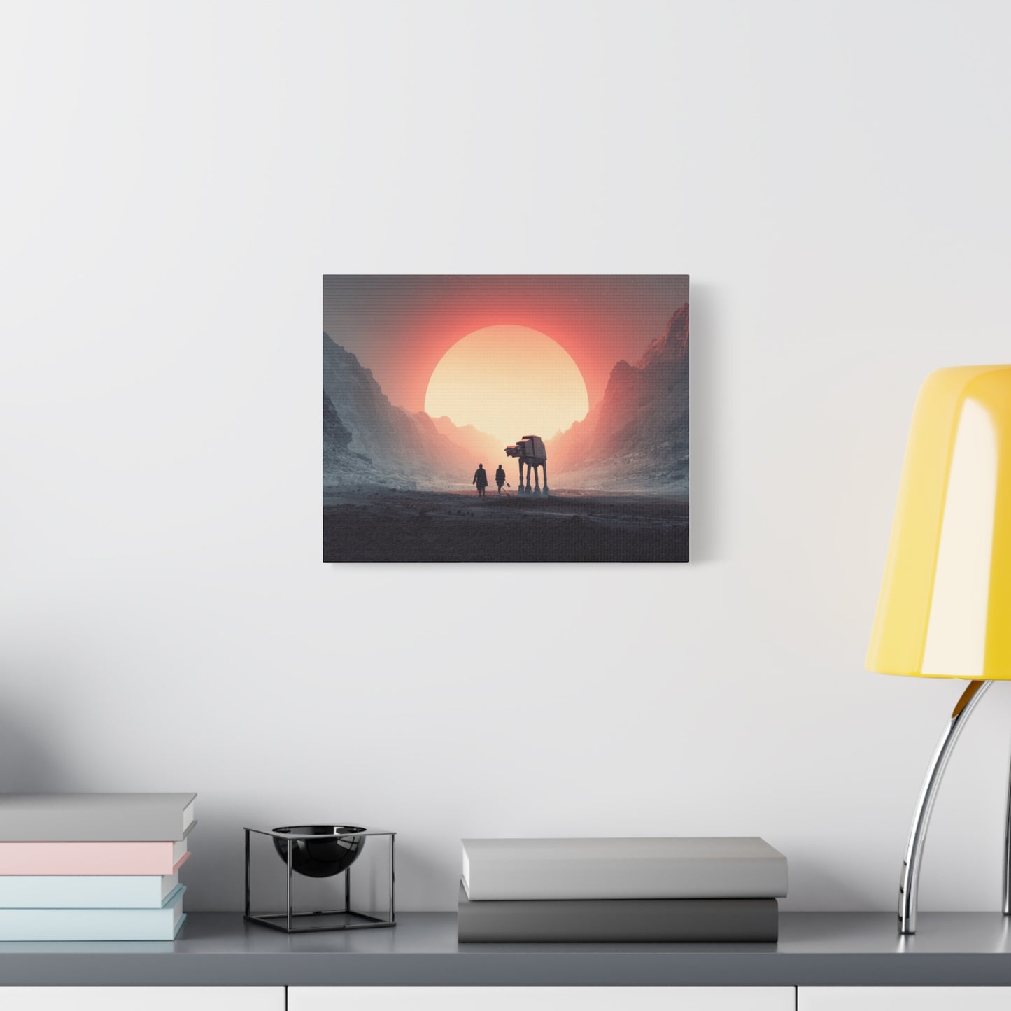 Stretched Canvas Art Print, Sci-Fi Wall Decor, Space Home Decor, Unique Gift for Fans, Movie-Inspired Art