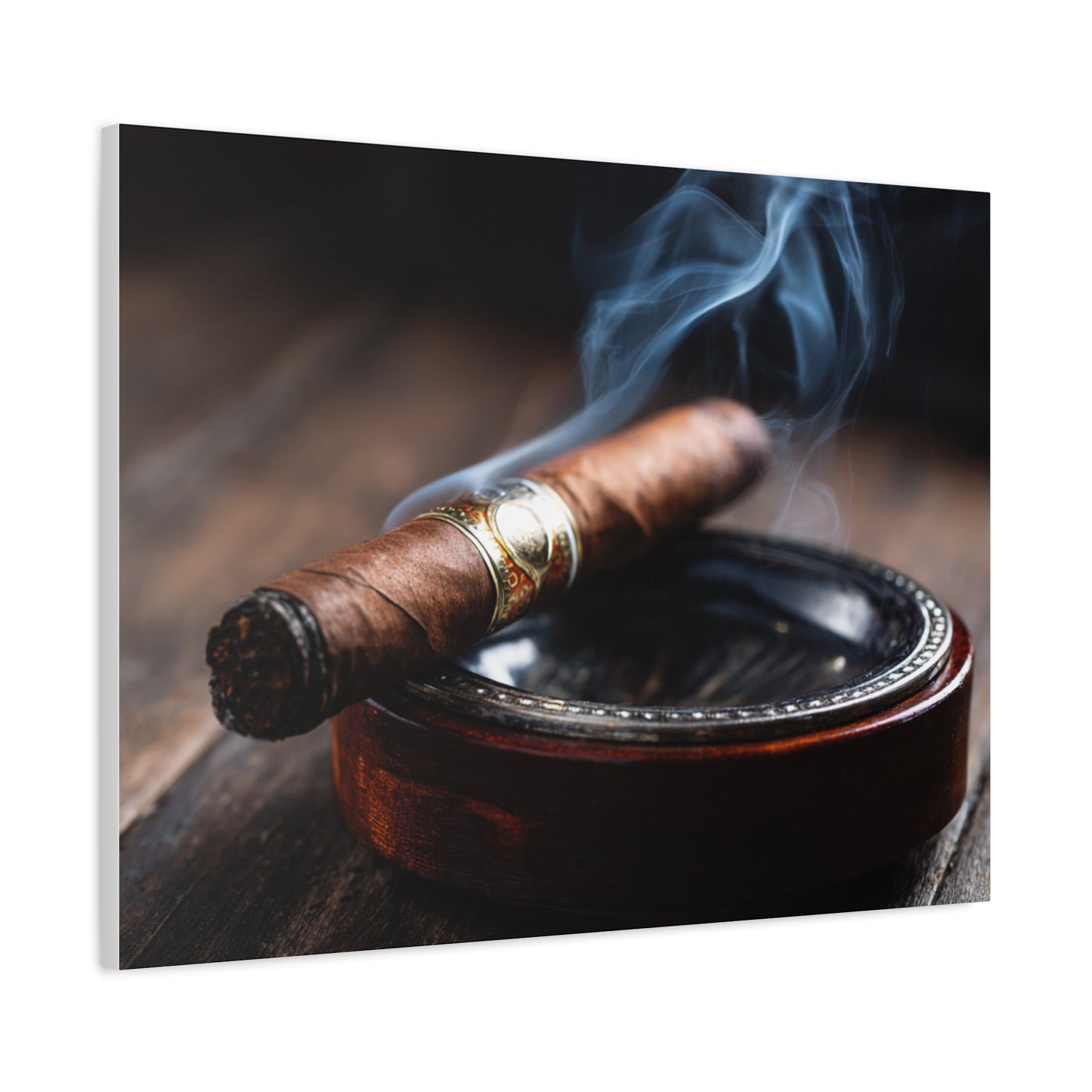 Cigar Smoke Wall Art Canvas