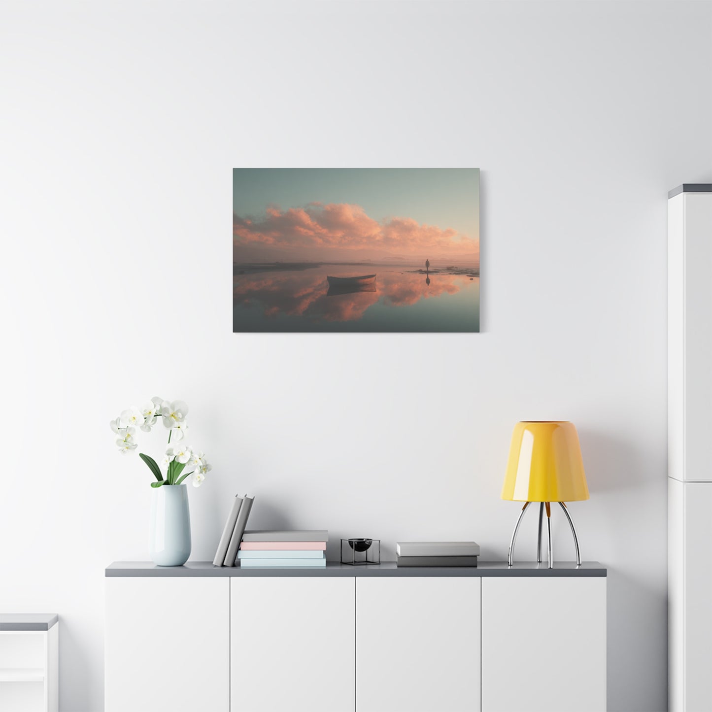 Serene Landscape Canvas Art Print, Coastal Decor, Home Bedroom Wall Art, Inspirational Wall Décor, Gift for Nature Lovers