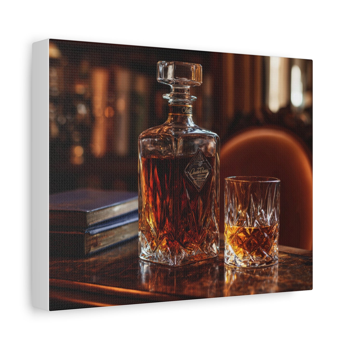 Elegant Whiskey Art Canvas