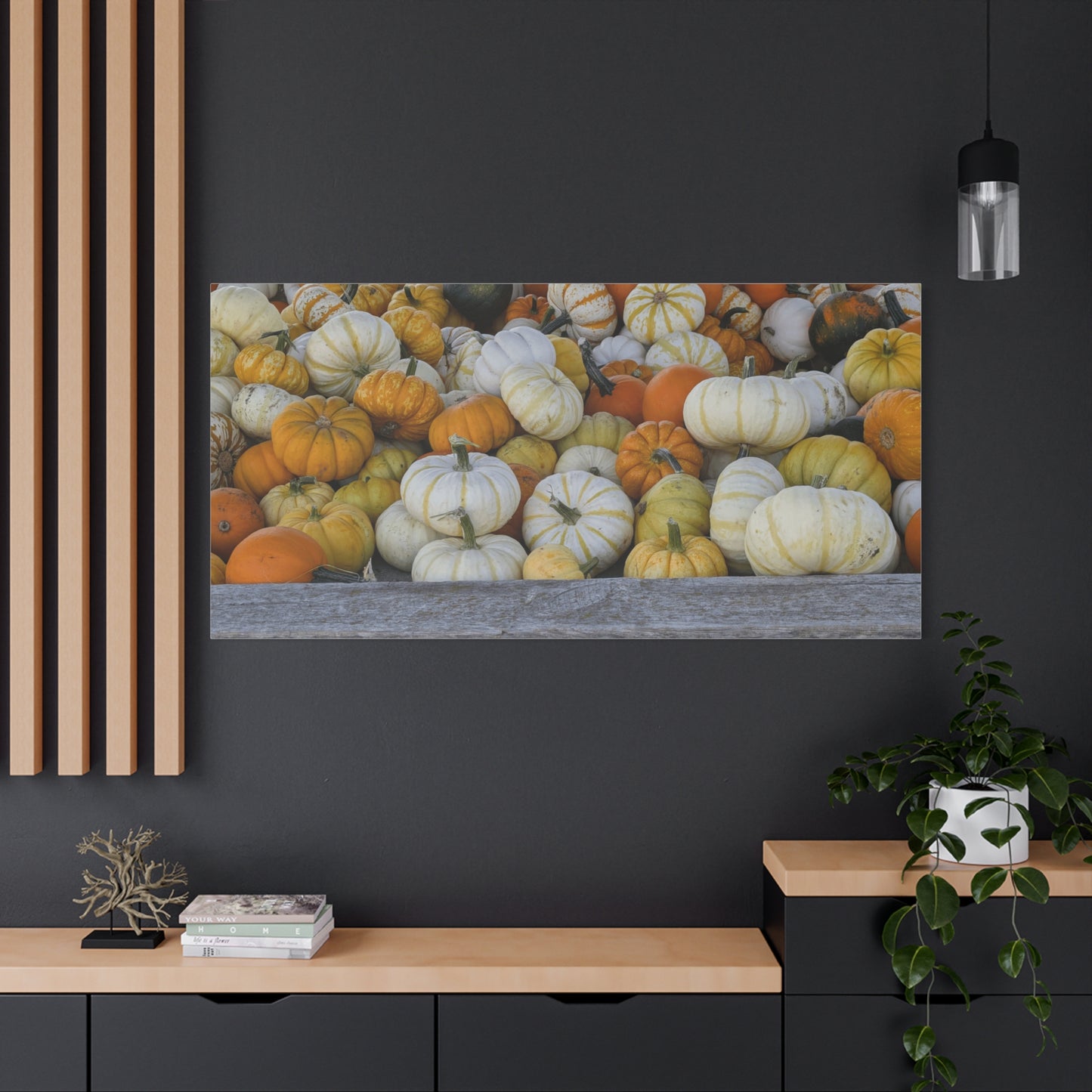 Autumn Pumpkin Canvas Wall Art