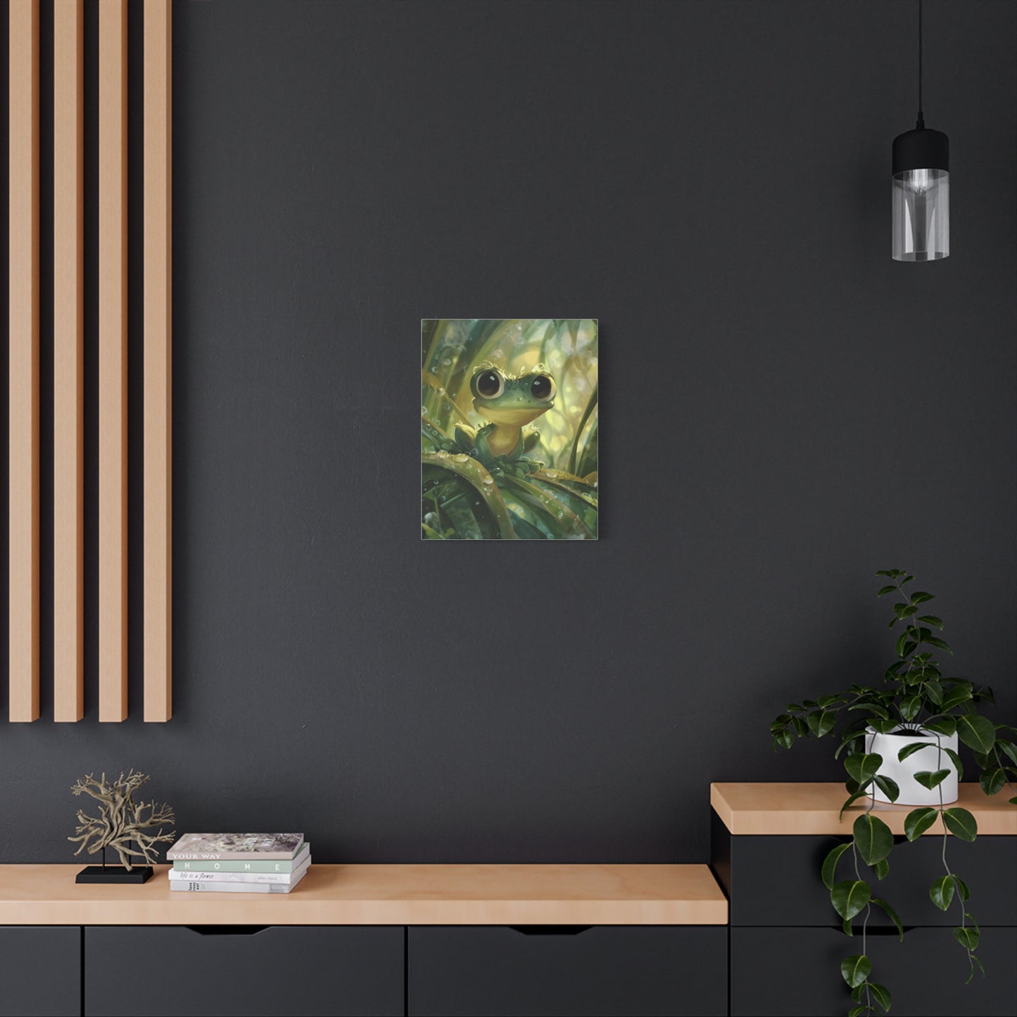Whimsical Frog Wall Art Print, Nature Decor, Kids Room, Animal Lover Gift, Playful Home Decor, Nursery Wall Art
