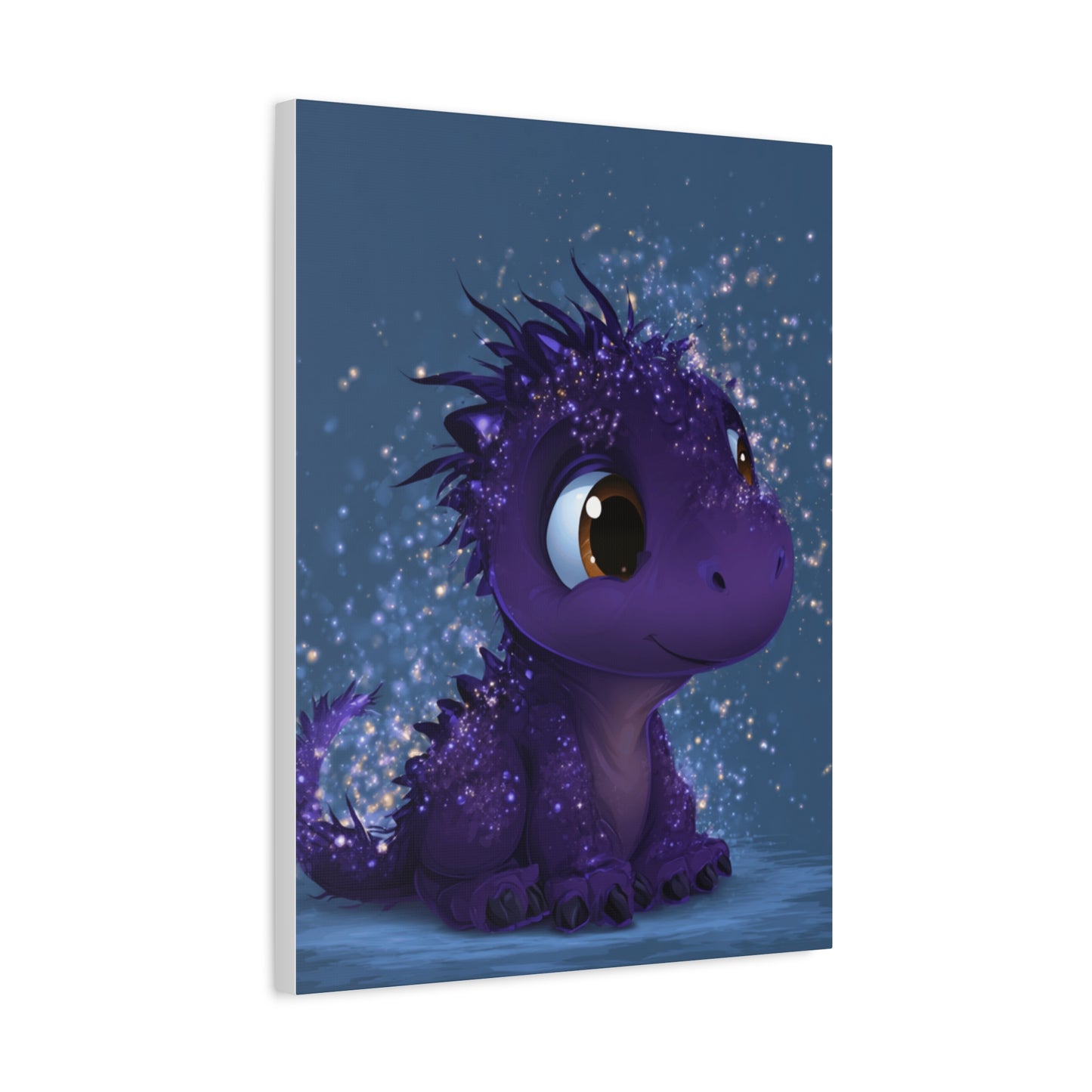 Whimsical Dragon Canvas Art, Cute Nursery Decor, Fantasy Wall Decor, Kids Room Art, Magical Home Gift, Birthday Gift