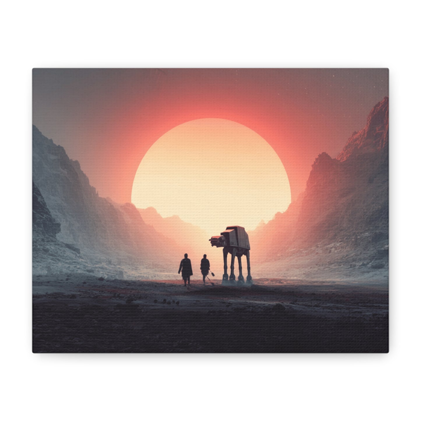Stretched Canvas Art Print, Sci-Fi Wall Decor, Space Home Decor, Unique Gift for Fans, Movie-Inspired Art
