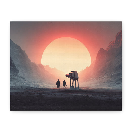 Stretched Canvas Art Print, Sci-Fi Wall Decor, Space Home Decor, Unique Gift for Fans, Movie-Inspired Art