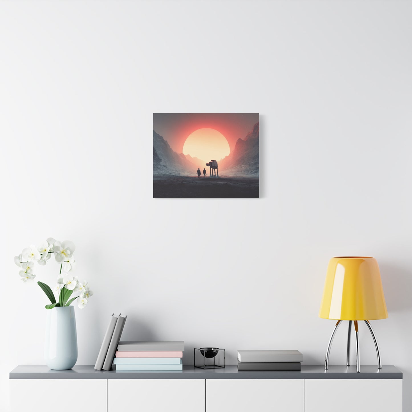 Stretched Canvas Art Print, Sci-Fi Wall Decor, Space Home Decor, Unique Gift for Fans, Movie-Inspired Art