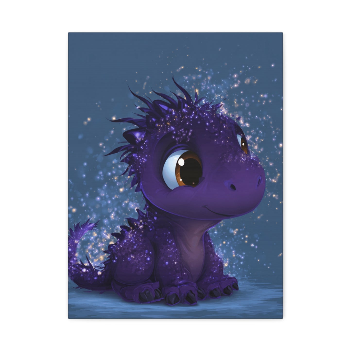 Whimsical Dragon Canvas Art, Cute Nursery Decor, Fantasy Wall Decor, Kids Room Art, Magical Home Gift, Birthday Gift