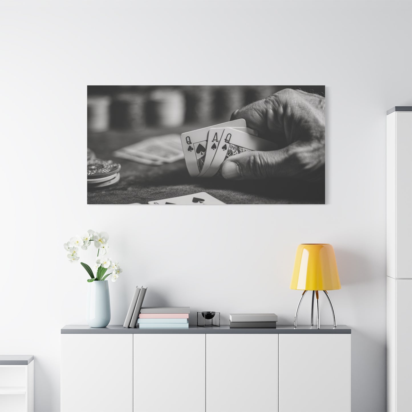 Poker Player Canvas Wall Art
