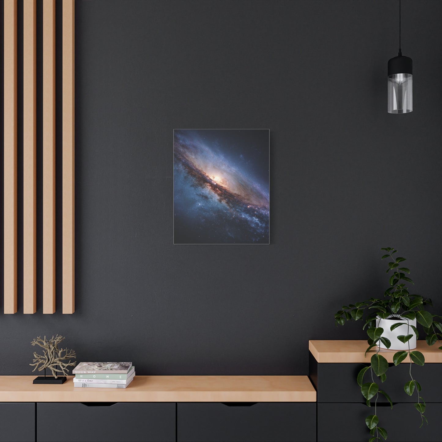 Galaxy Wall Art, Stretched Canvas Print, Cosmic Decor, Space Art, Home Gallery