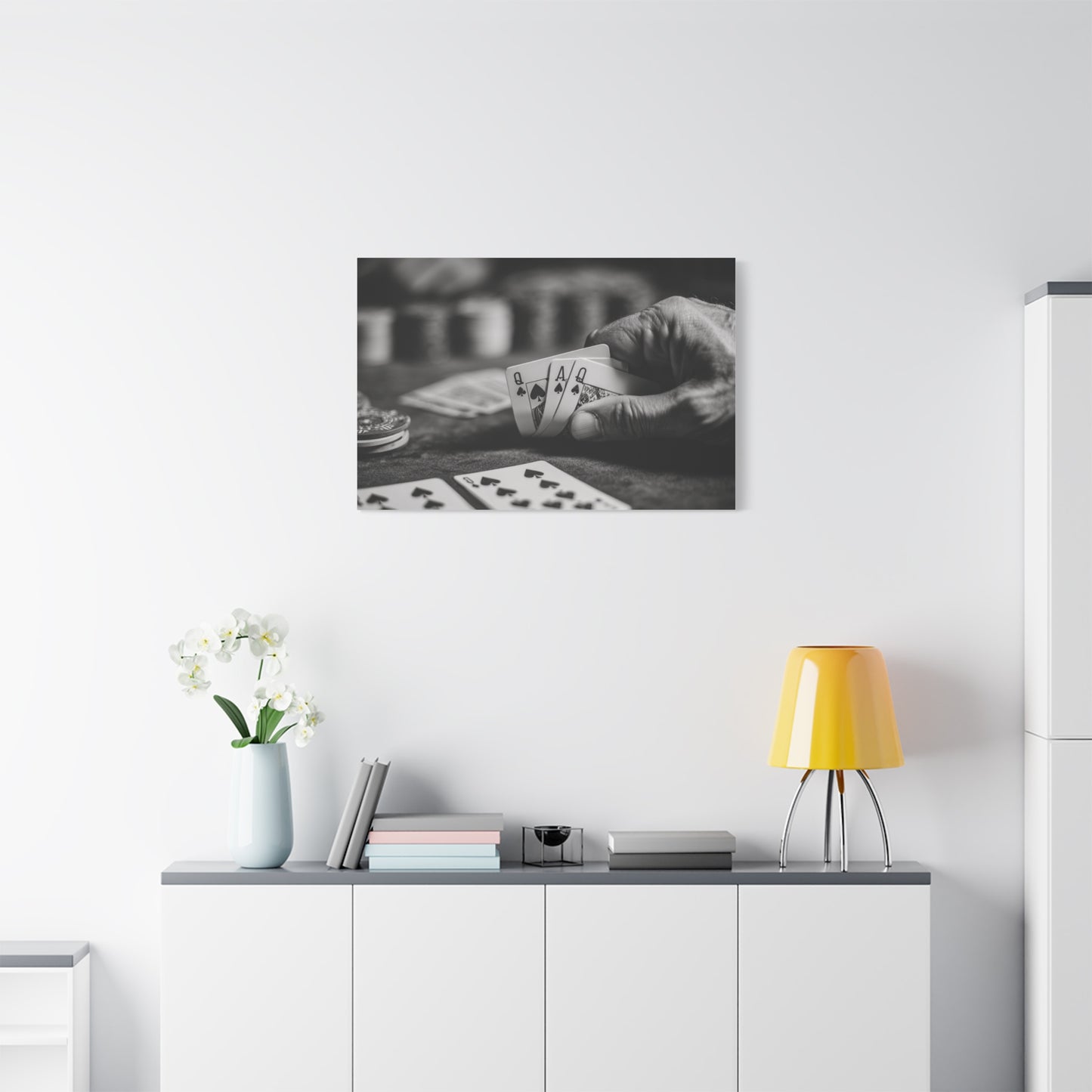 Poker Player Canvas Wall Art