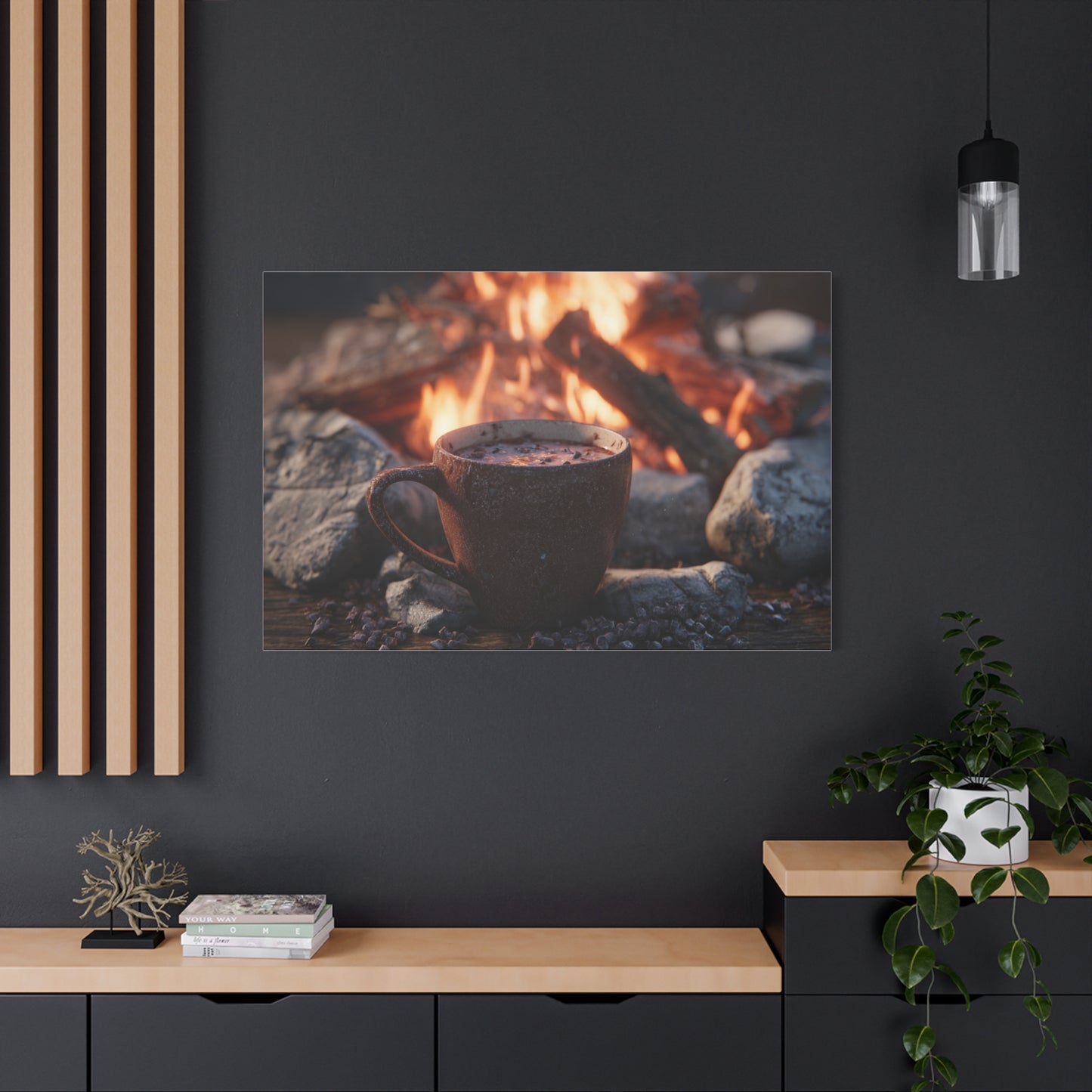 Cozy Campfire Canvas Print