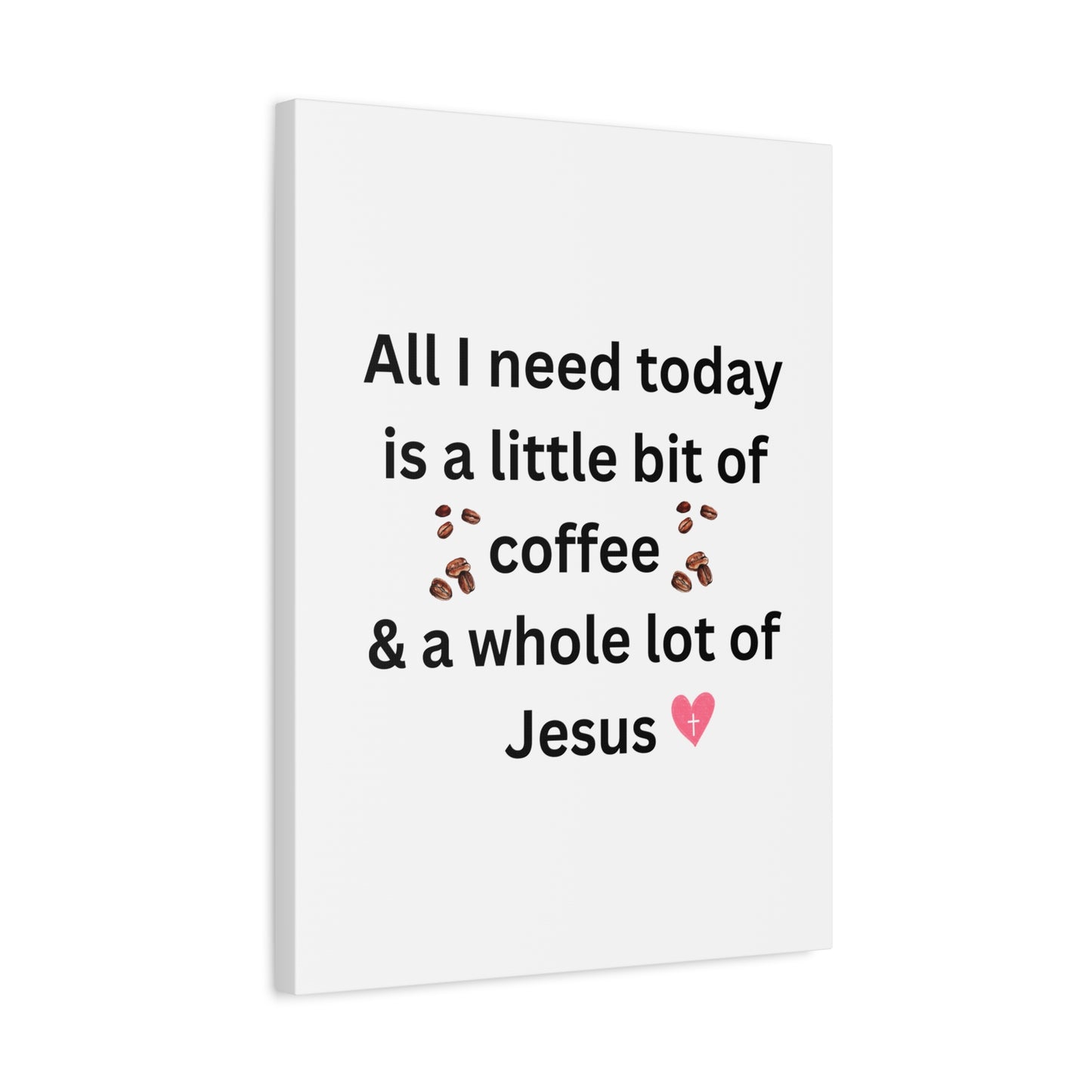Coffee and Jesus Wall Art Canvas