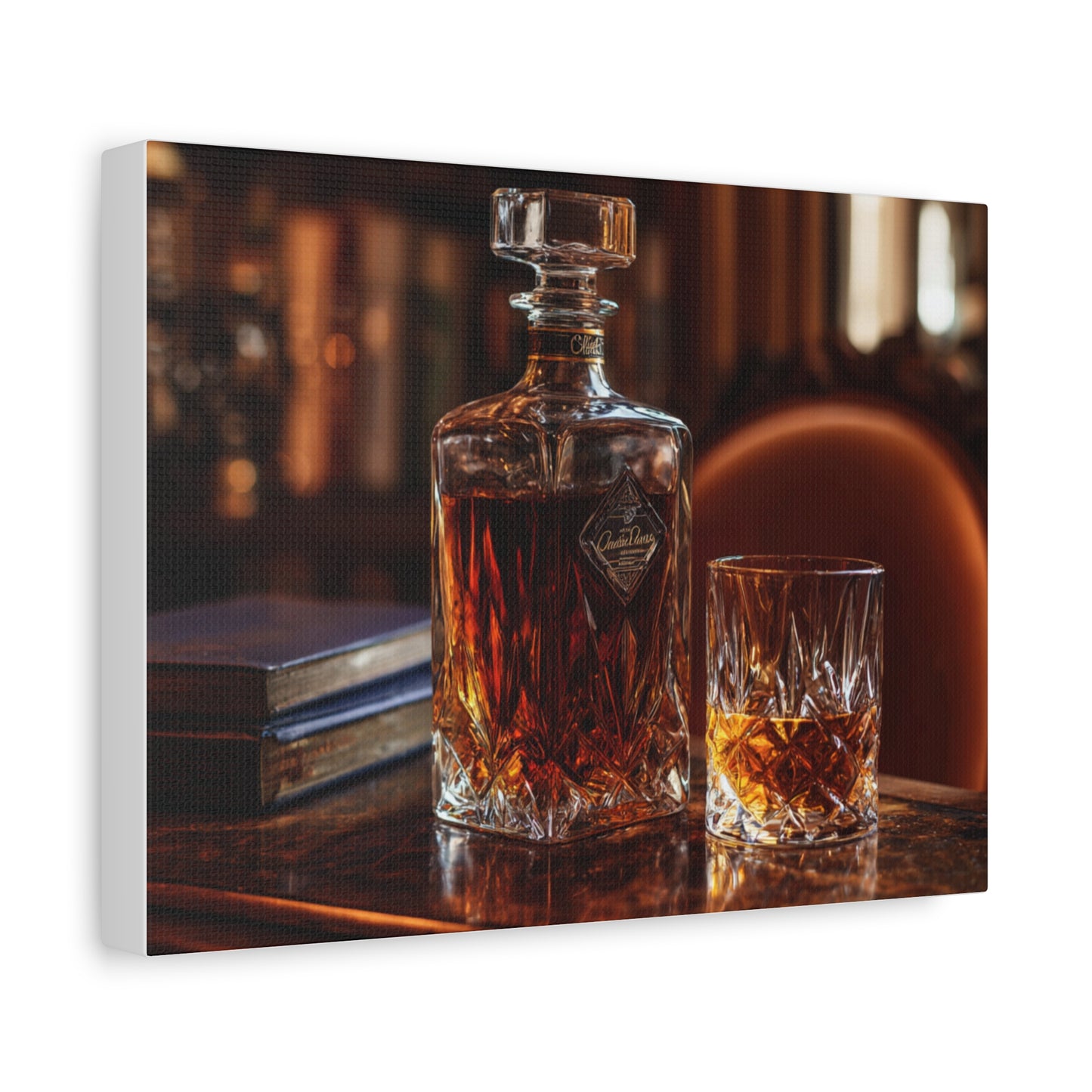 Elegant Whiskey Art Canvas