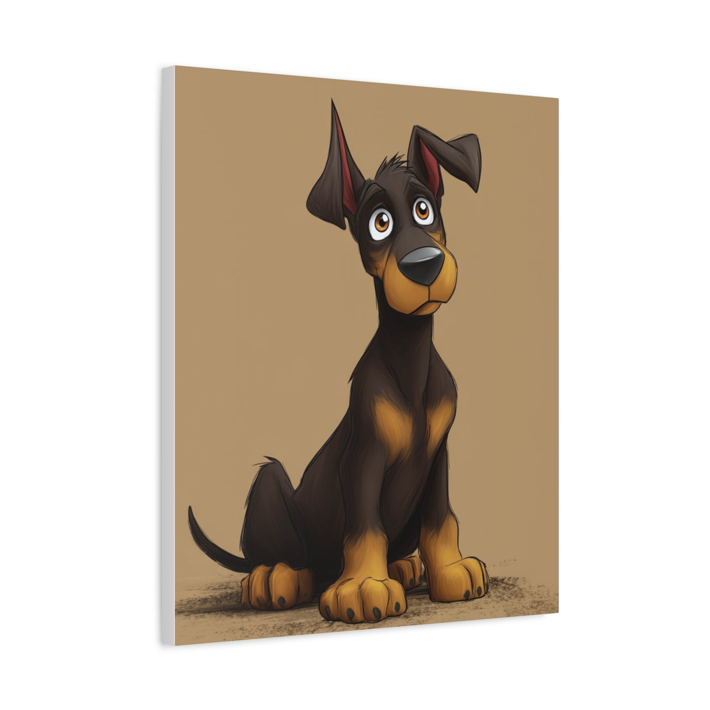 Custom Dog Portrait Canvas, Pet Decor, Dog Lover Gift, Cute Animal Art, Home Wall Art