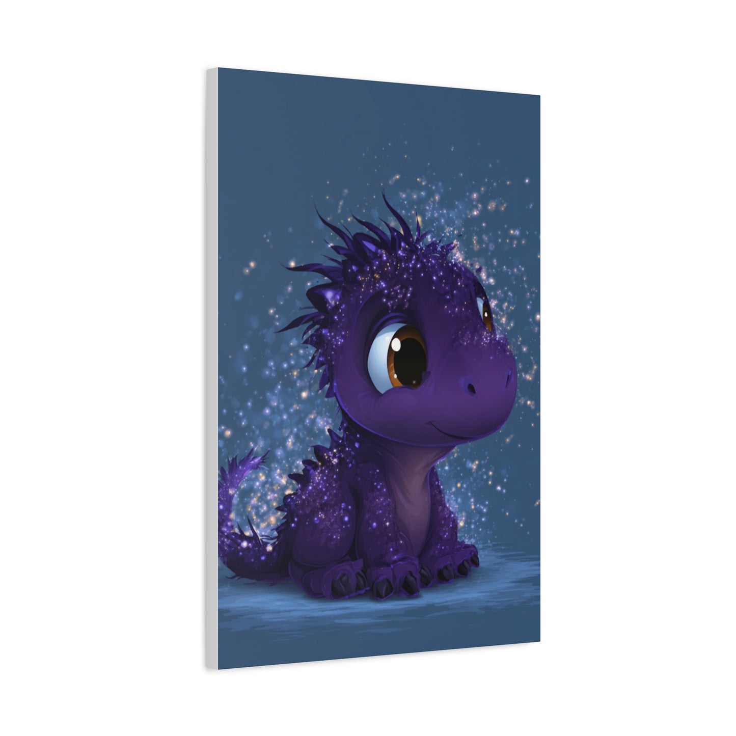 Whimsical Dragon Canvas Art, Cute Nursery Decor, Fantasy Wall Decor, Kids Room Art, Magical Home Gift, Birthday Gift