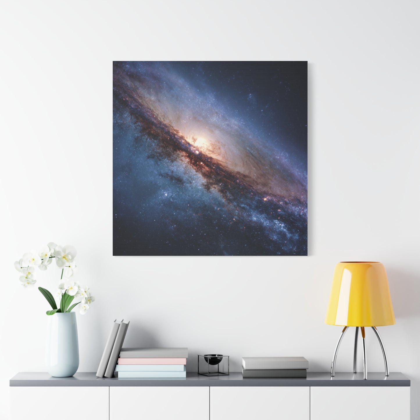 Galaxy Wall Art, Stretched Canvas Print, Cosmic Decor, Space Art, Home Gallery