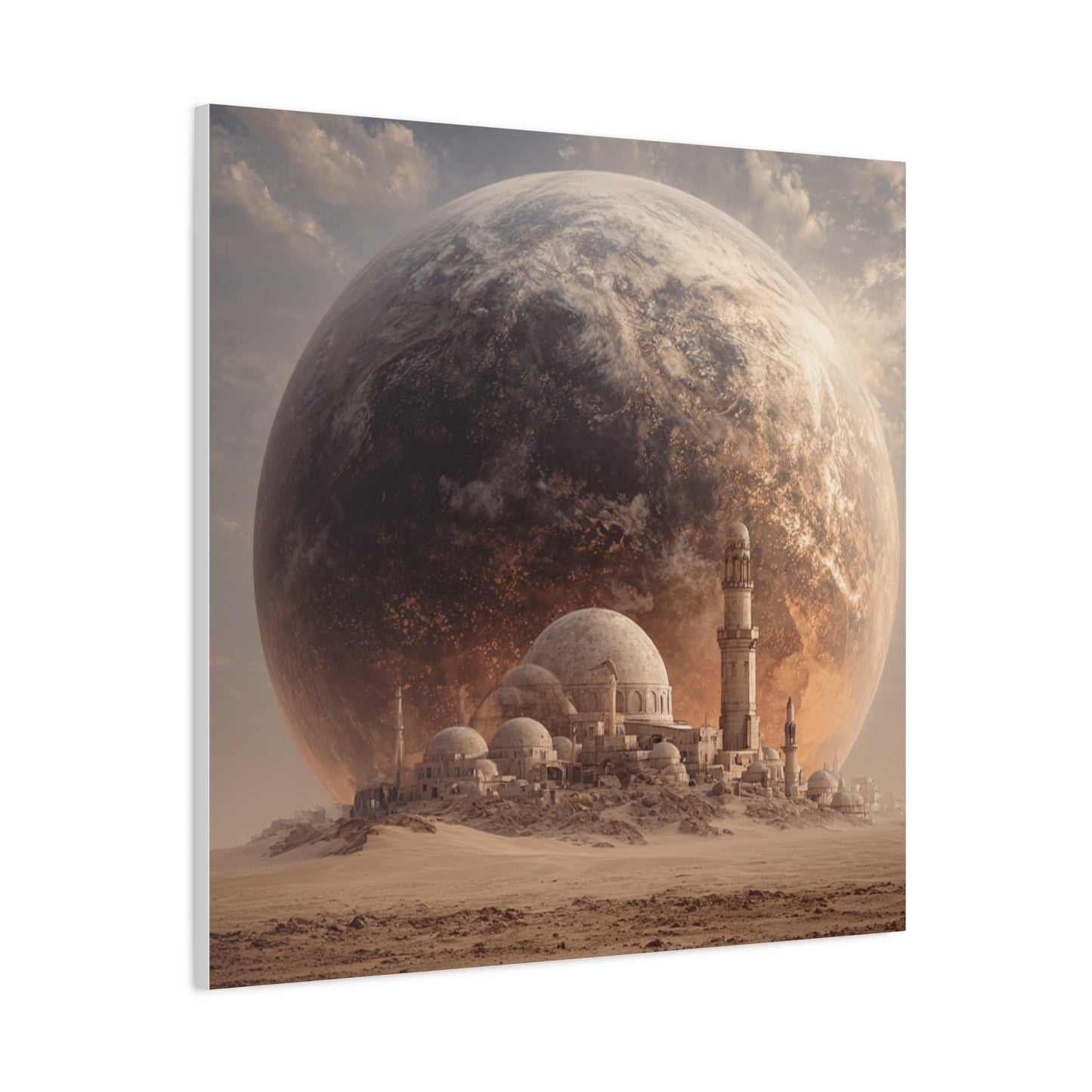 Cosmic Landscape Canvas Art, Wall Decor, Celestial Print, Space Artwork, Home Decoration, Gift for Science Fiction Lovers