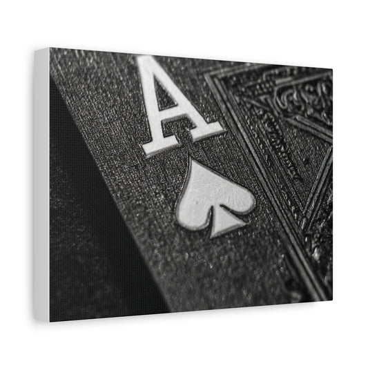 Black Ace Canvas Art