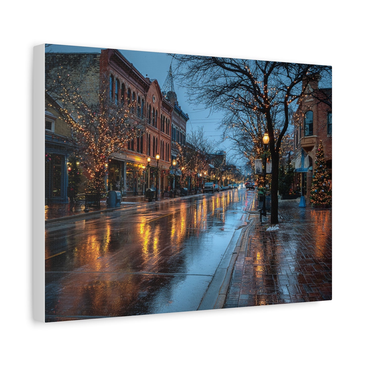 Canvas Print Winter Scene Holland Michigan Christmas
