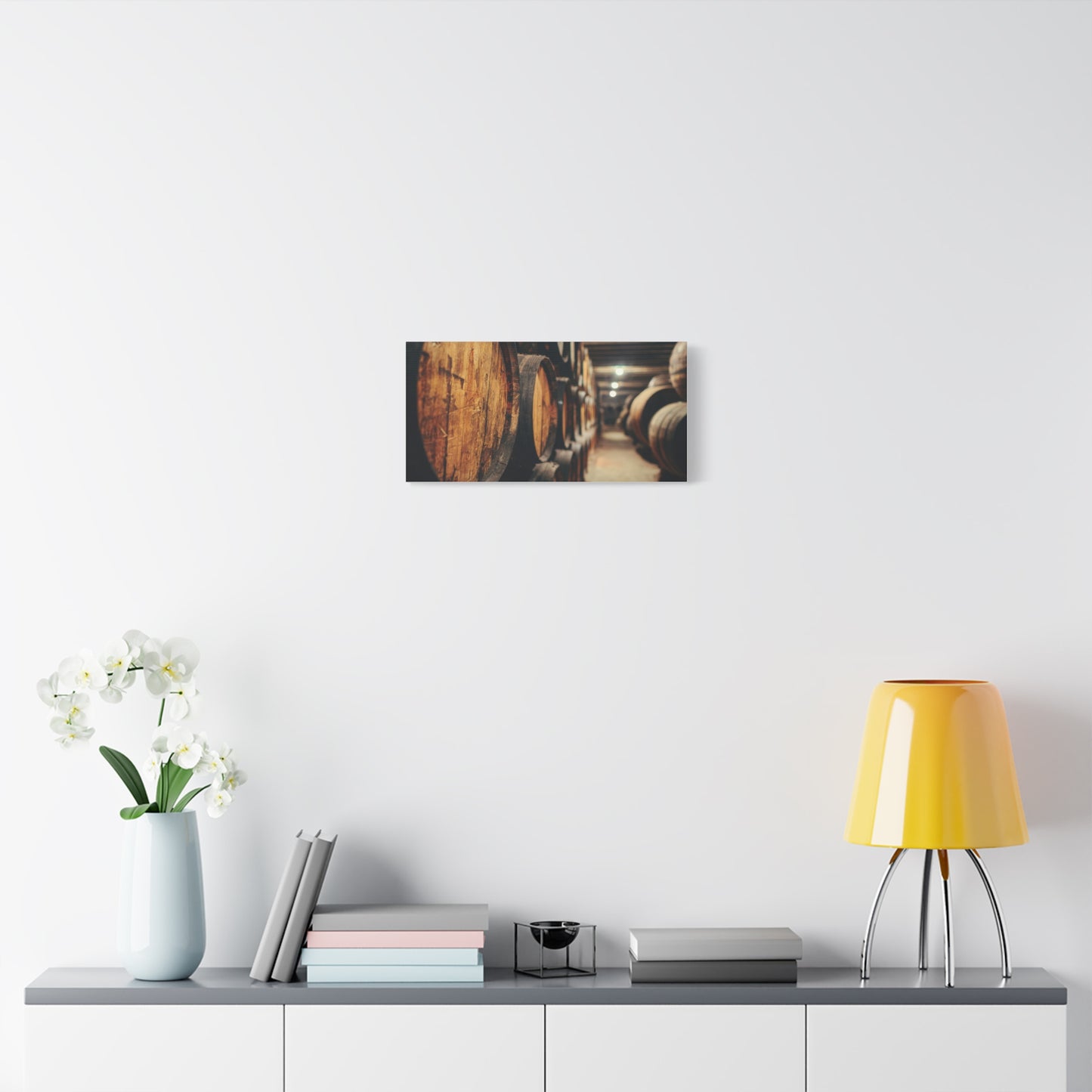 Rustic Wine Barrel Canvas Print