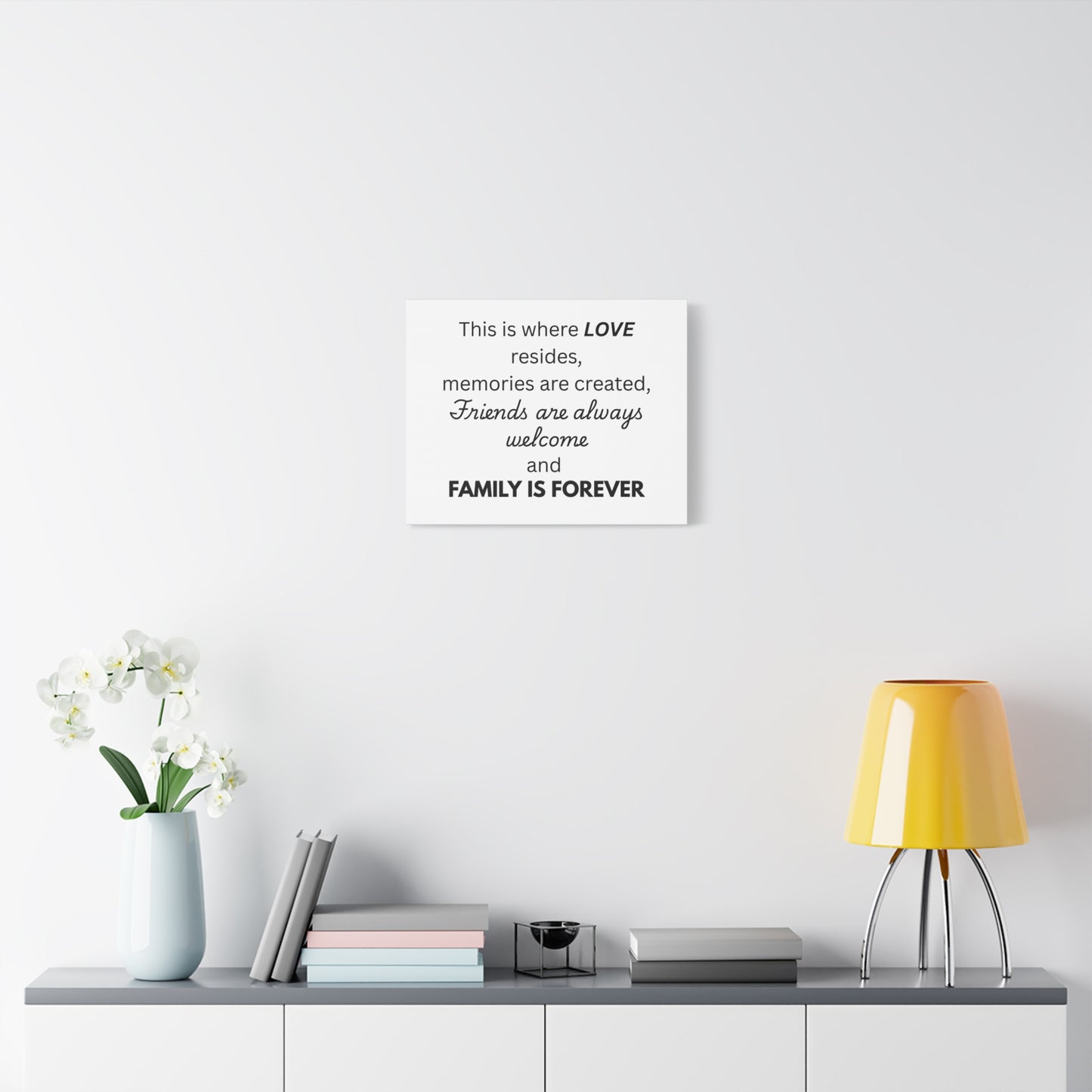 Love Family Canvas Artwork