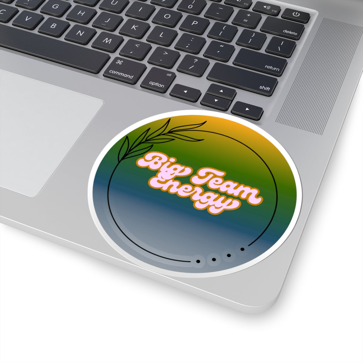 Big Team Energy Kiss-Cut Stickers | Motivational Decals for Team Spirit, Office Decor, and Celebrations