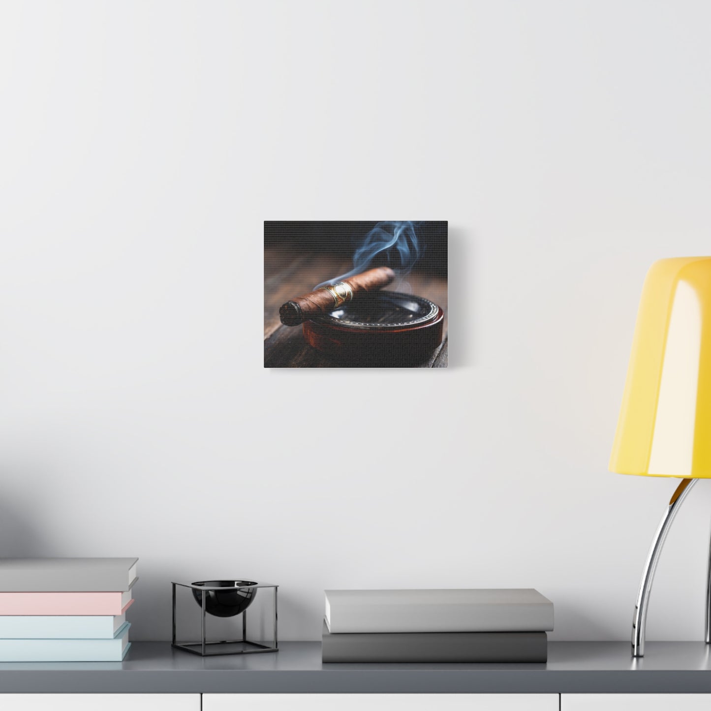 Cigar Smoke Wall Art Canvas